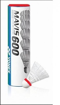 Yonex Mavis 600 White Fast. 1 rør m/ 6 baller