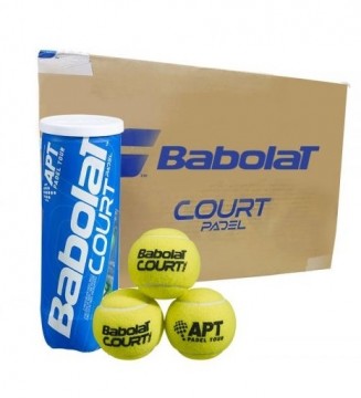 Babolat Court Padel ball. 1 eske m/ 24 rør. Totalt 72 baller.