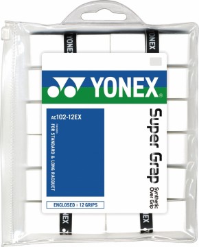 Yonex Super Grap 12 pack. Velg farge-hvit/sort
