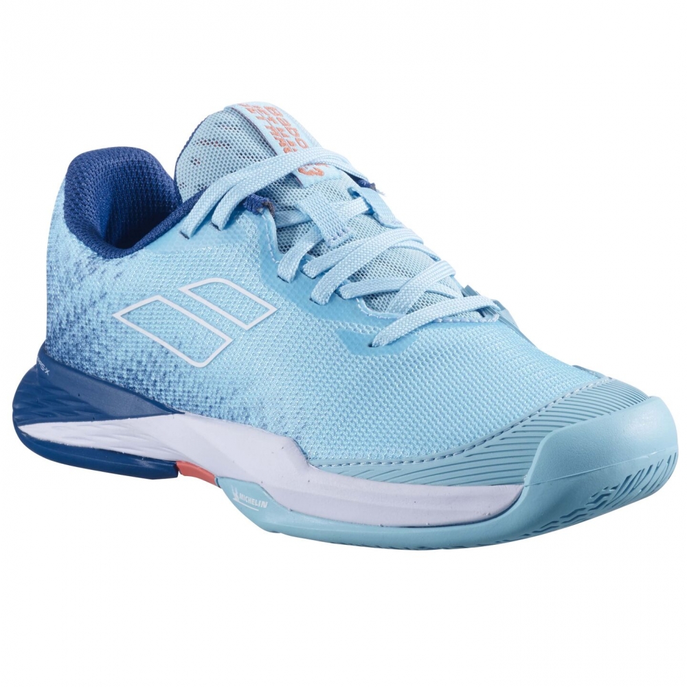 Babolat Jet Mach 3 Jr. Tennissko barn- All Court Angel Blue | Racket1