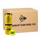 Dunlop TB Team Padel Ball 1 eske m/ 24 rør. Totalt 72 baller. thumbnail