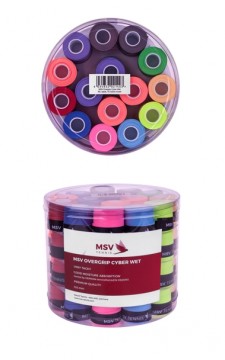 MSV OVERGRIP CYBER WET 60-PACK - 10 COLORS