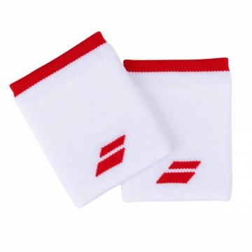Babolat Jumbo Wristband White/Fiesta Red