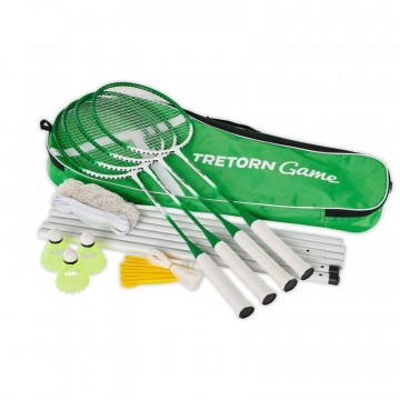 Tretorn Game Badminton Kit. Racketer-nett-baller