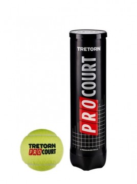 TRETORN PROCOURT TENNIS BALLER X 4.
