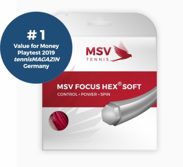MSV FOCUS HEX SOFT 12M RØD. ARMVENNLIG!