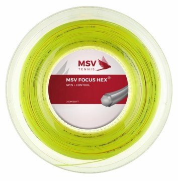 MSV Focus Hex 200m Coil Neon Yellow - Velg tykkelse!