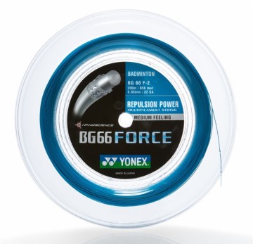 Yonex BG 66 Force 200m Coil. Cyan