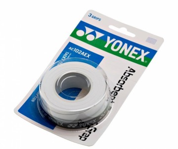 YONEX SUPER GRAP HVIT 3 PACK