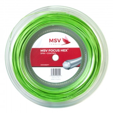 MSV Focus HEX® Tennis String Green 200m coil. 