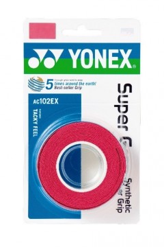 Yonex Super Grap 3 Pack. Velg farge Rød/ Lime