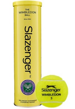 Slazenger Wimbledon 1 rør/ 4 baller