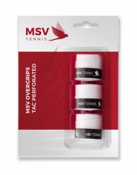 MSV OVERGRIP TAC PERFORATED 3 PACK -WHITE