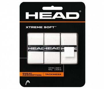 Head XtremeSoft Overgrep 3 pack. Hvit