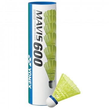 Yonex Mavis 600 Yellow Mid. 1 rør m/ 6 baller