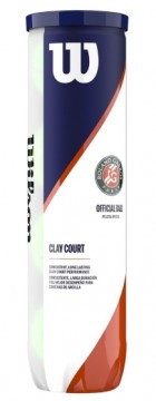 Wilson Roland Garros Clay/Grus 1 rør/ 4 baller.