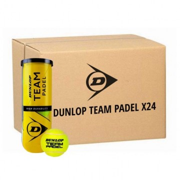 Dunlop TB Team Padel Ball 1 eske m/ 24 rør. Totalt 72 baller.