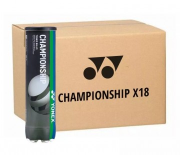 Yonex Championship Tennis Ball. 1 eske m/18 rør/ 72 baller.