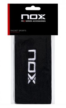 NOX Wristband Long. Sort m/hvit logo.