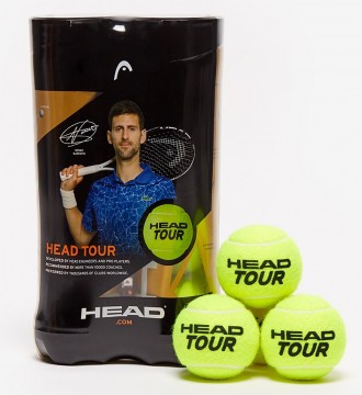 Head Tour Tennisballer, 2 Ballrør, 8 Baller