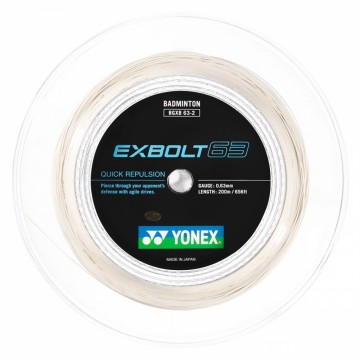 Yonex Exbolt 63 Hvit 200m coil