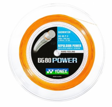 Yonex BG 80 Power 200m Coil. Velg farge Oransje-Hvit