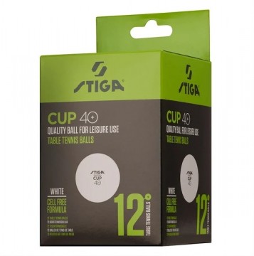 Stiga Ball Cup 40+ White 12-pack